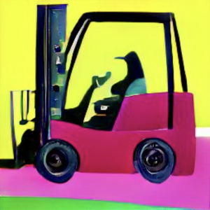 andy warhol forklift