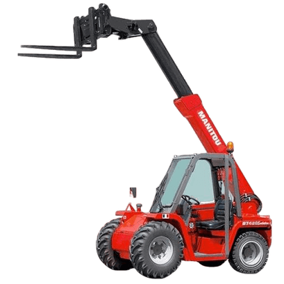 Telehandler forklift on construction site